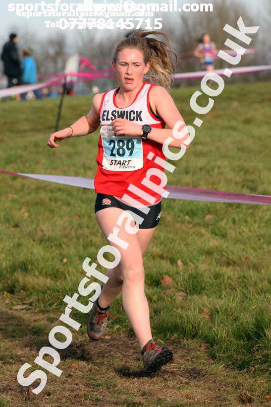 Womens under-17s and under-20s 2017 Start Fitness North Eastern Harrier League, Aykley Heads, Durham. Photo:  David T. Hewitson/Sports for All Pics